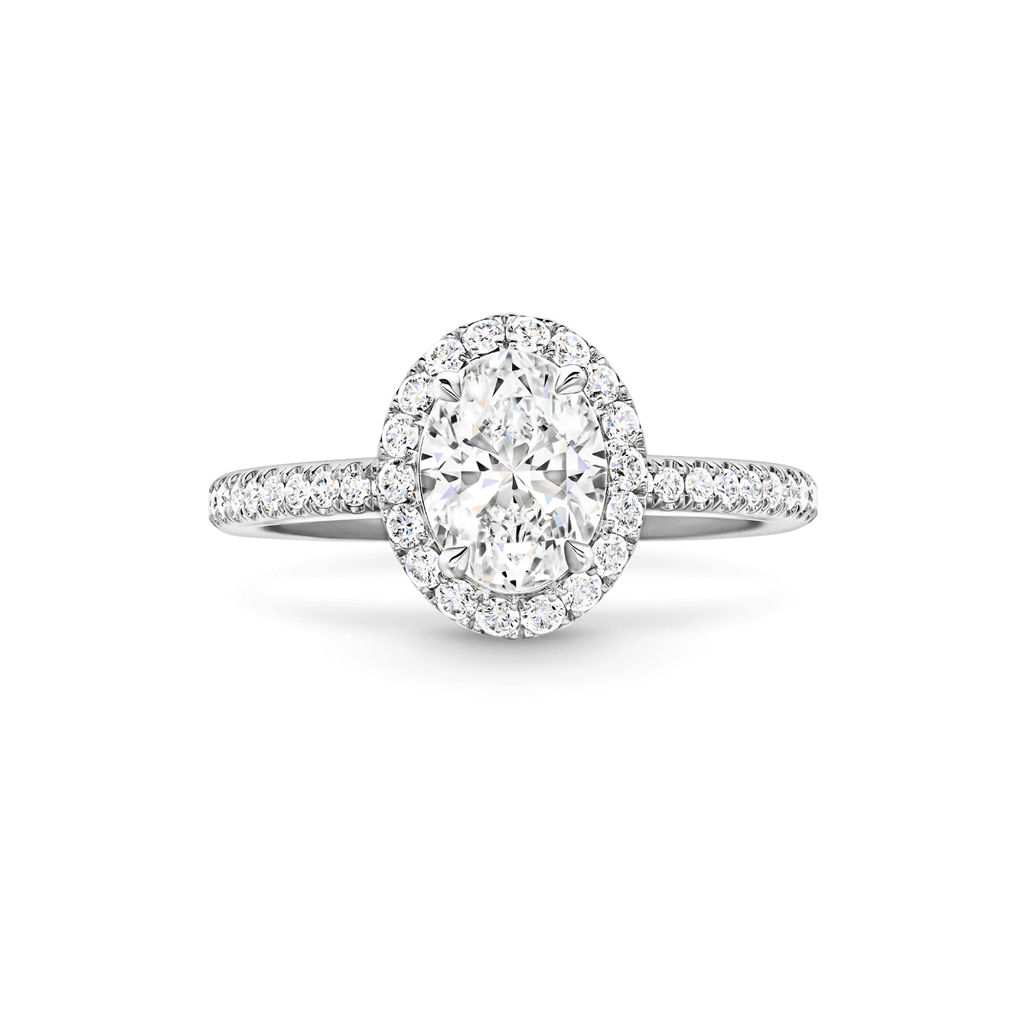 Carave Paris The One Oval Diamond Halo Engagement Ring