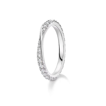 Carave Paris Twist Pavé Diamond Wedding Band