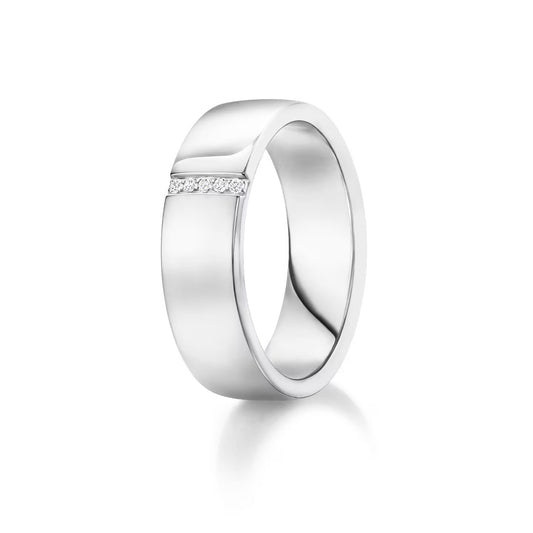Carave Paris Wide Vertical Diamond Row Wedding Band