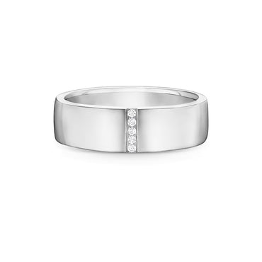 Carave Paris Wide Vertical Diamond Row Wedding Band