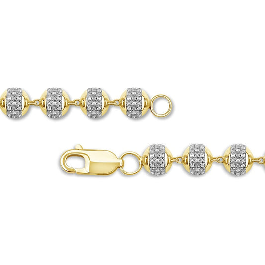 Carave Paris Pavé Diamond Bead Bracelet