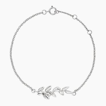 Carave Paris Olive Leaf Chain Bracelet