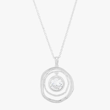 Carave Paris Floating Bezel Diamond Circle Necklace