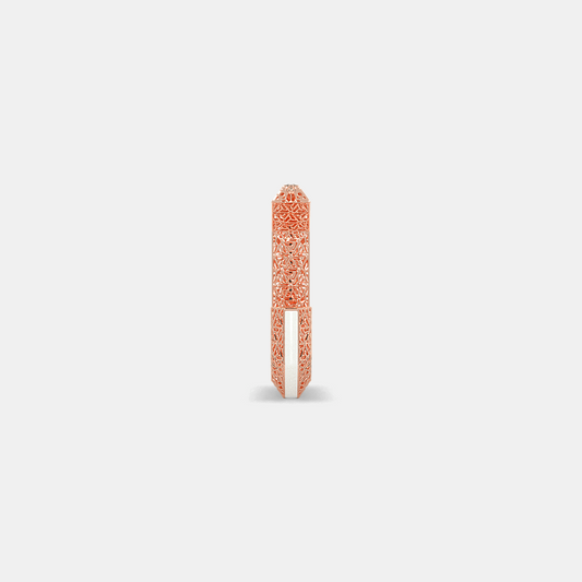 Carave Paris Filigree Rectangular Hoop Earrings