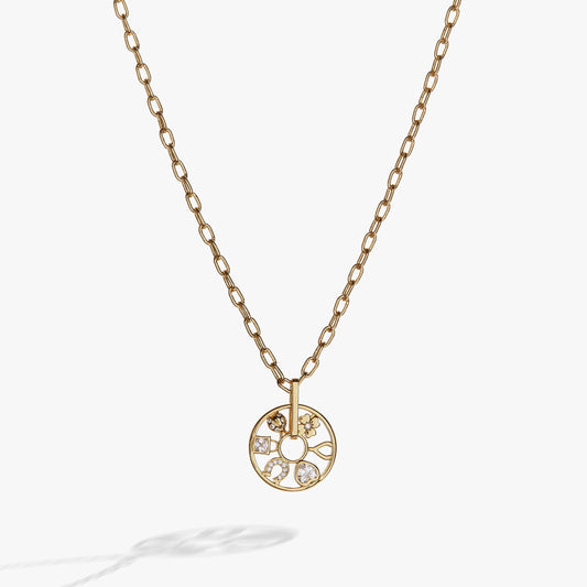 Carave Paris Celestial Birthstone Medallion Necklace