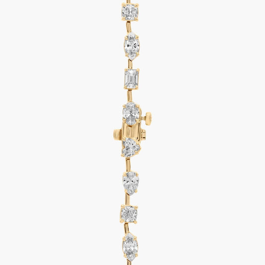 Carave Paris Mixed Cut Diamond Tennis Necklace