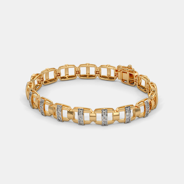 Carave Paris Two Tone Link Diamond Bracelet