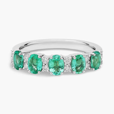 Carave Paris Emerald Eternity Band Ring