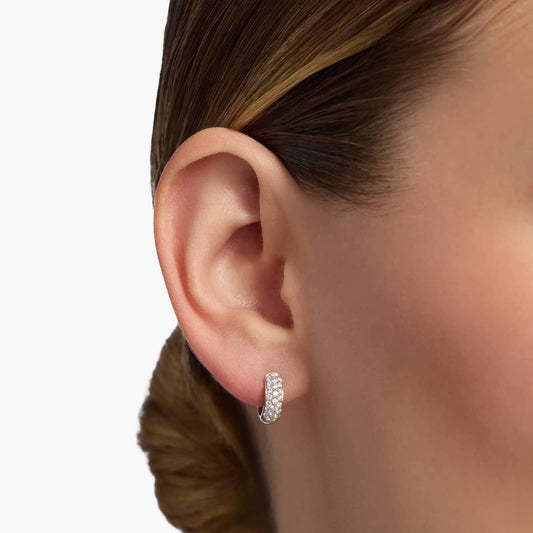 Carave Paris Pavé Huggie Earrings