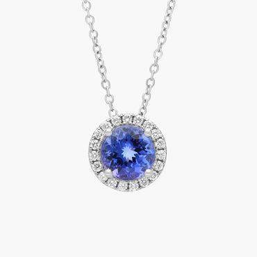 Carave Paris Sky Blue Solitaire Pendant Necklace