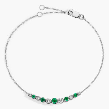 Carave Paris Emerald Station Chain Bracelet