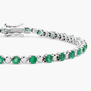 Carave Paris Emerald Green Tennis Bracelet