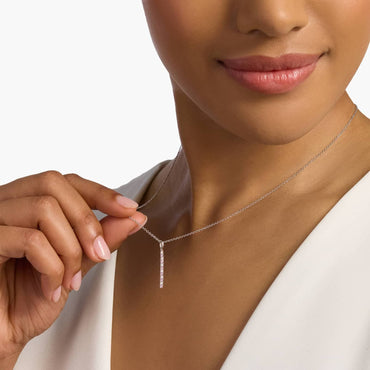 Carave Paris Diamond Bar Pendant Necklace