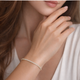 Delicate Diamond Tennis Bracelet for Women Elegant Minimal Gold Jewellery | Carave Paris