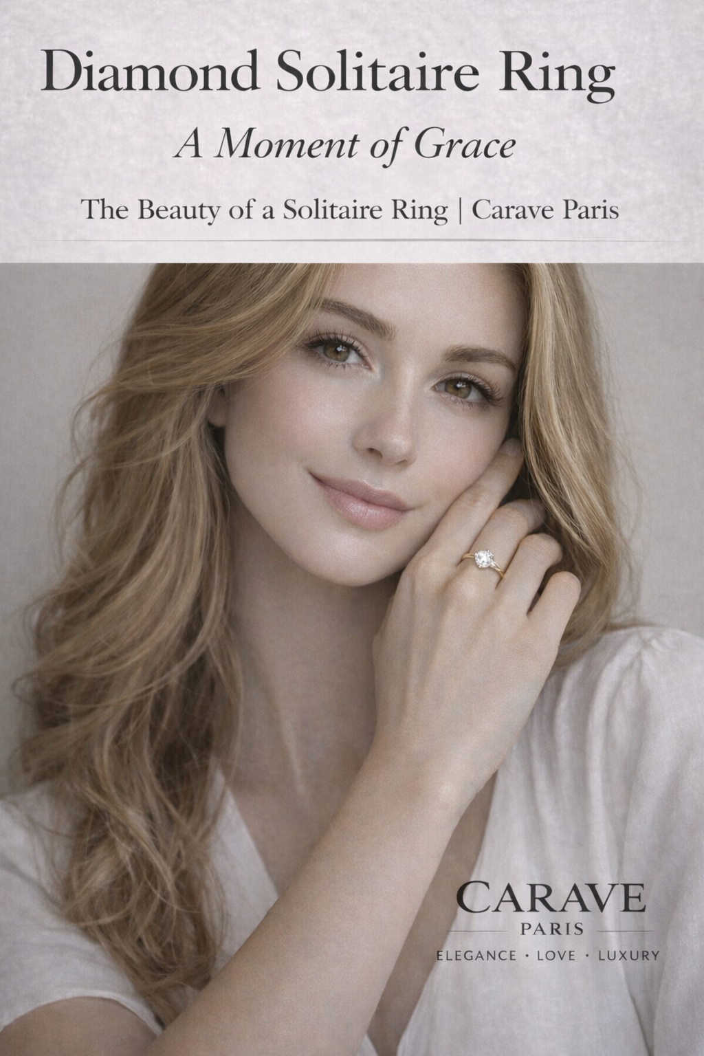 Diamond Solitaire Ring for Women A Moment of Grace The Beauty of a Solitaire Ring | Carave Paris