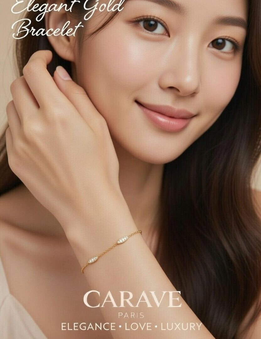 Elegant Gold Bracelet for Women Minimal Everyday Luxury Jewellery | Carave Paris