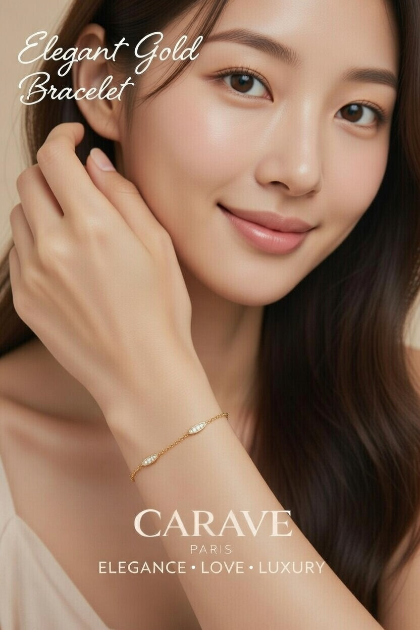 Elegant Gold Bracelet for Women Minimal Everyday Luxury Jewellery | Carave Paris