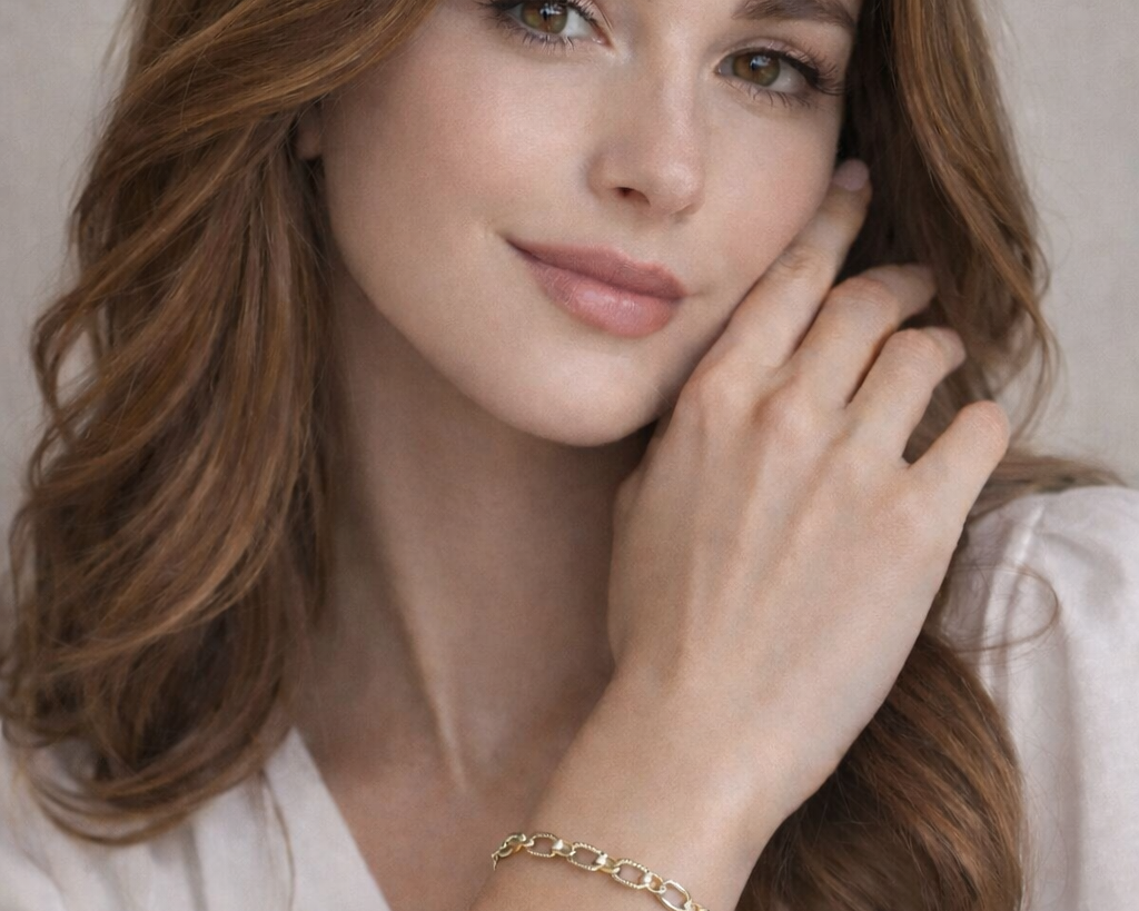Elegant Gold Link Bracelet for Women Modern Minimal Luxury Jewellery | Carave Paris