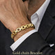Men’s Gold Chain Bracelet Minimal Luxury Statement Bracelet for Modern Style | Carave Paris