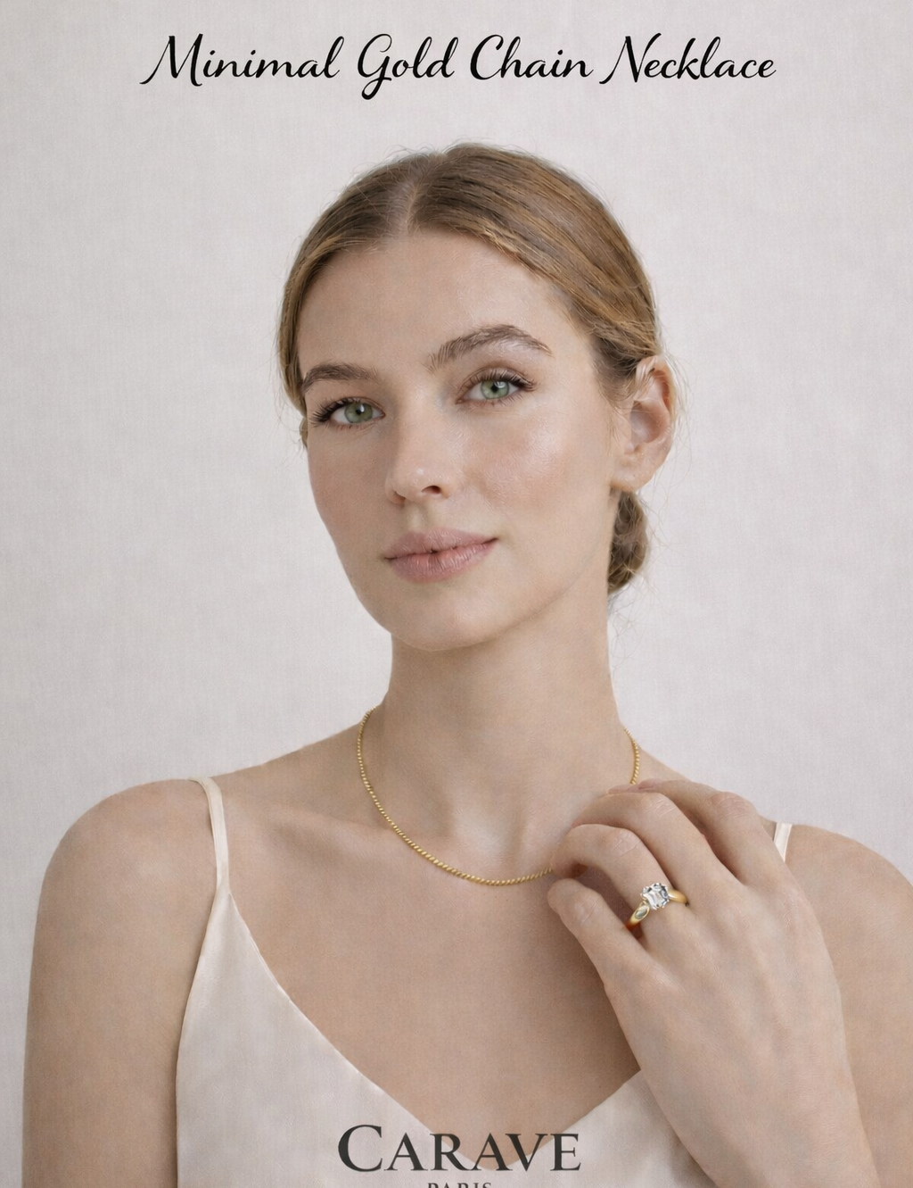 Minimal Gold Chain Necklace for Women Elegant Everyday Luxury Jewellery | Carave Paris
