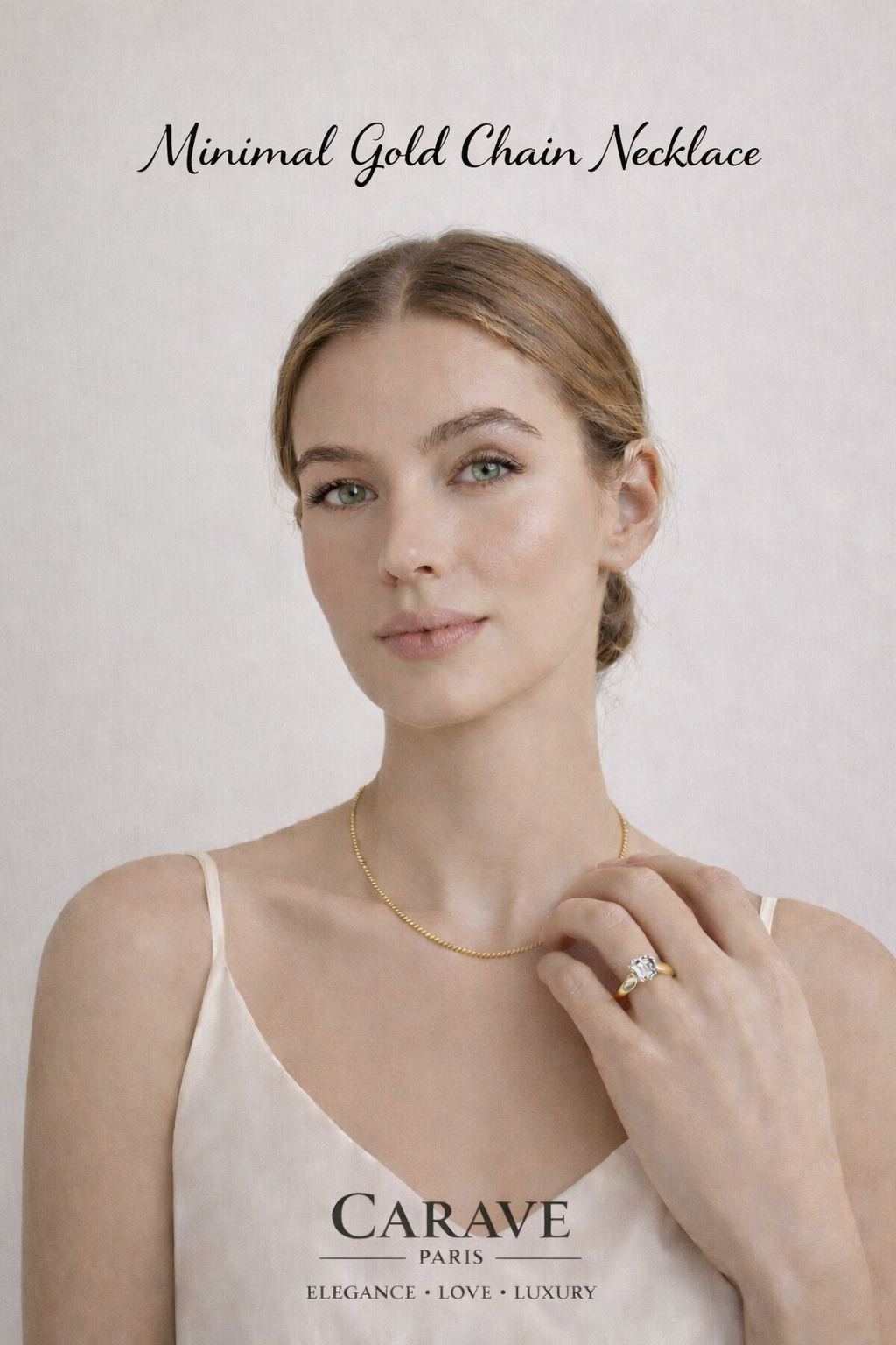 Minimal Gold Chain Necklace for Women Elegant Everyday Luxury Jewellery | Carave Paris