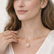 Pink Gemstone Gold Pendant Necklace for Women  Minimal Elegant Fine Jewellery | Carave Paris
