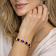 Purple Gemstone Gold Bracelet for Women  Elegant Amethyst Style Fine Jewellery | Carave Paris