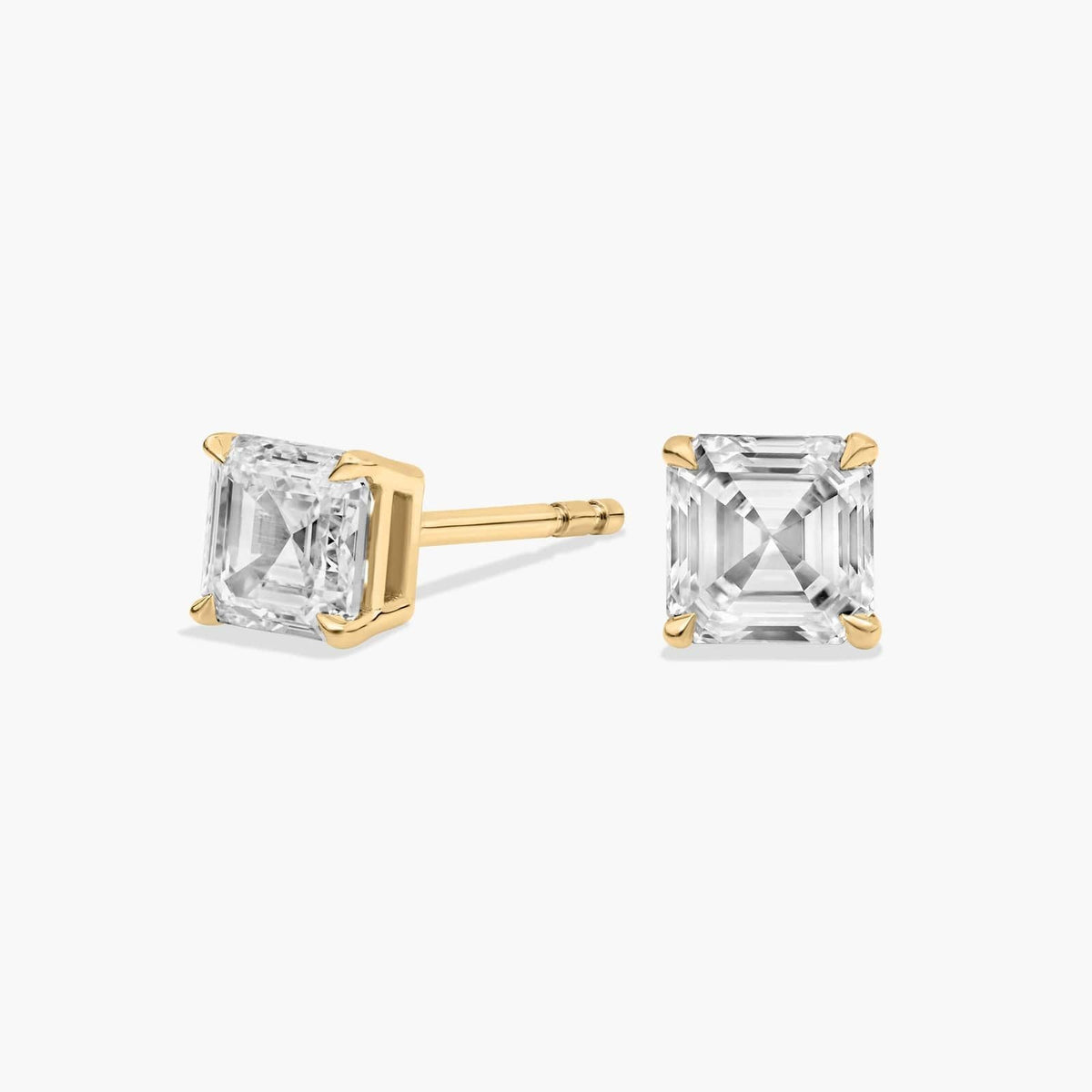 Carave Paris Radiant Cushion Solitaire Stud Earrings