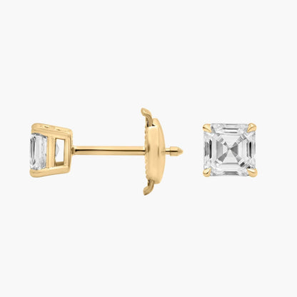 Carave Paris Radiant Cushion Solitaire Stud Earrings