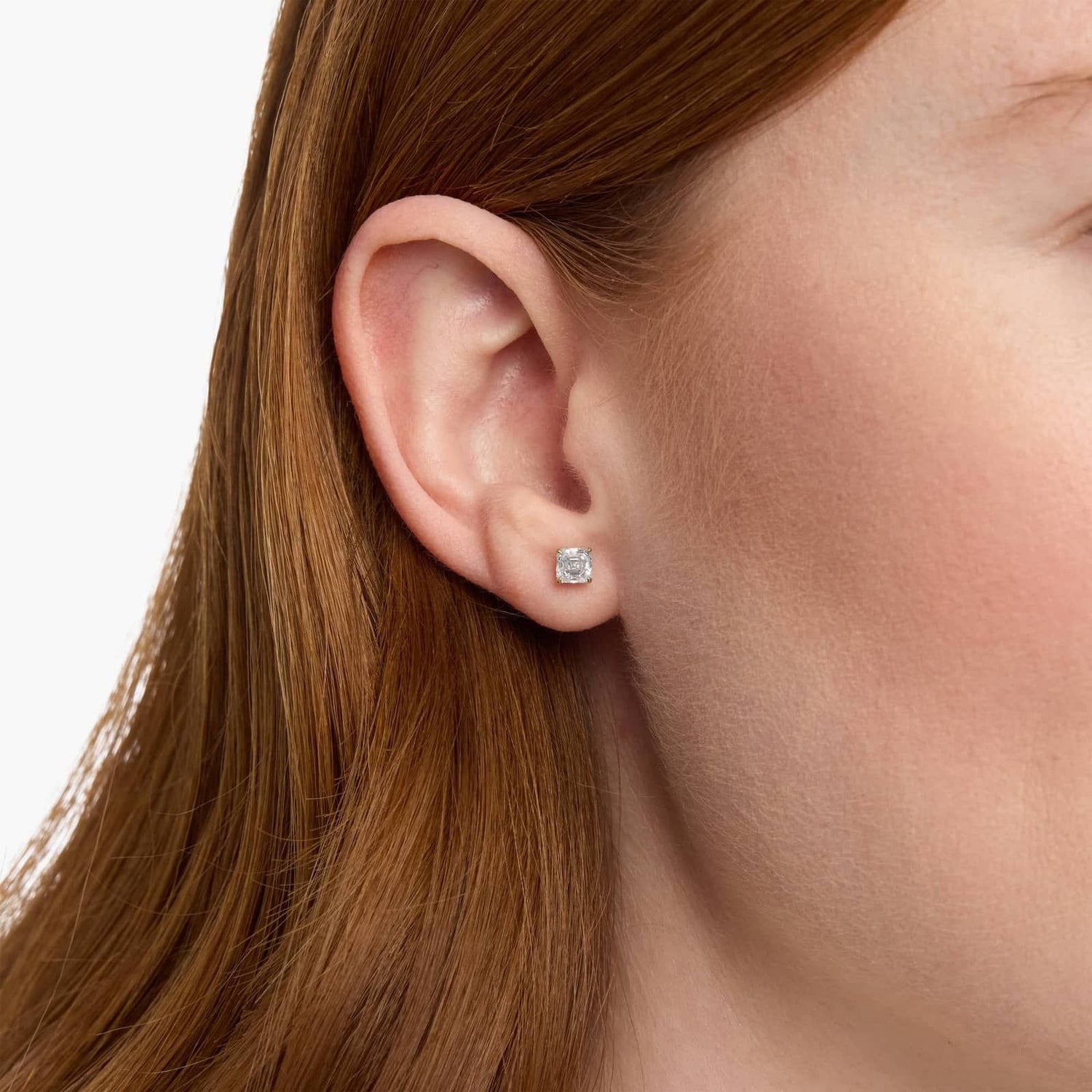 Carave Paris Radiant Cushion Solitaire Stud Earrings