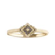 Carave Paris Éclat Quatrefoil Enamel Diamond Bangle