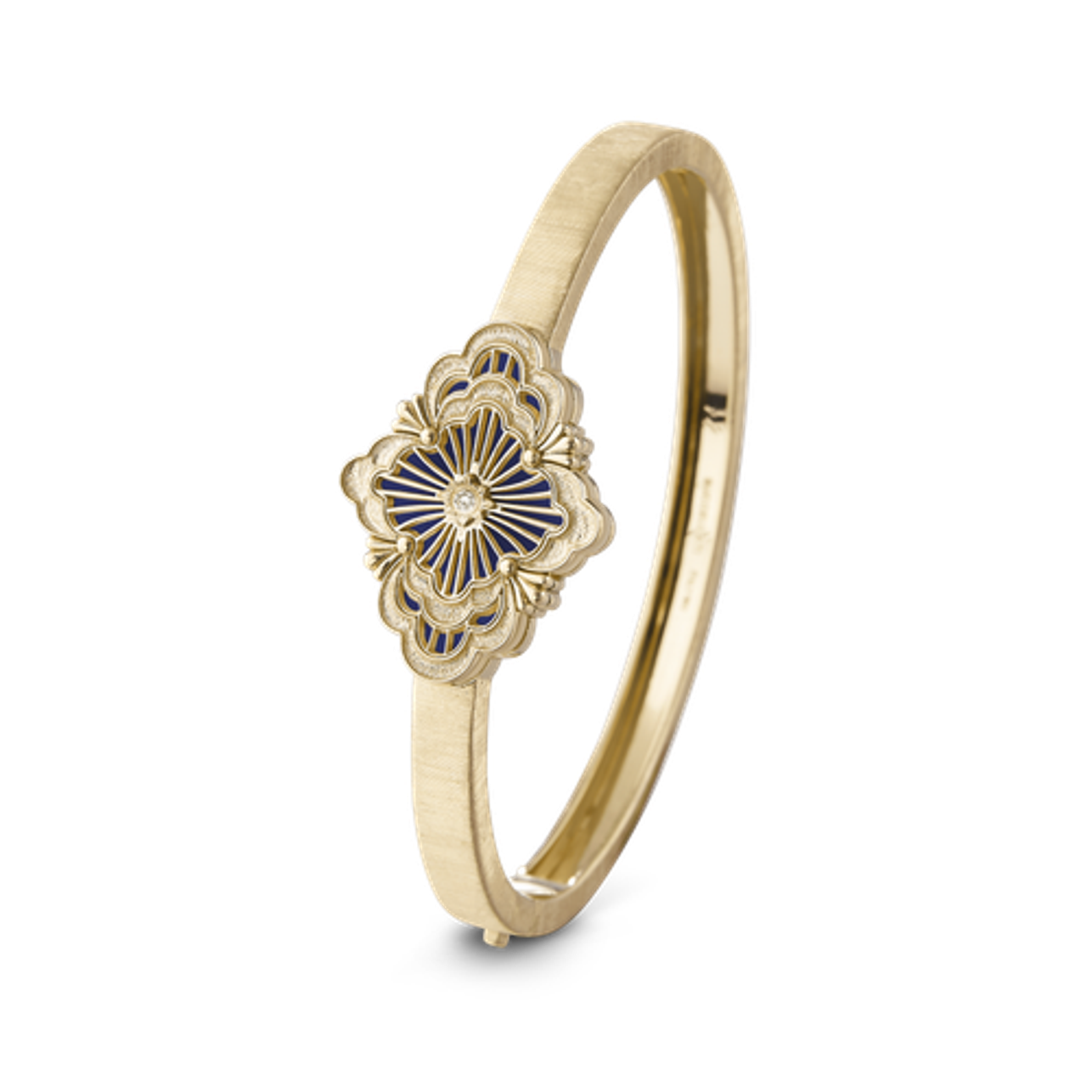 Carave Paris Éclat Quatrefoil Enamel Diamond Bangle