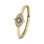 Carave Paris Éclat Quatrefoil Enamel Diamond Bangle