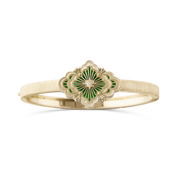 Carave Paris Éclat Quatrefoil Enamel Diamond Bangle