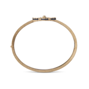Carave Paris Éclat Quatrefoil Enamel Diamond Bangle