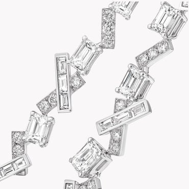 Carave Paris Geometric Emerald Cut Diamond Necklace