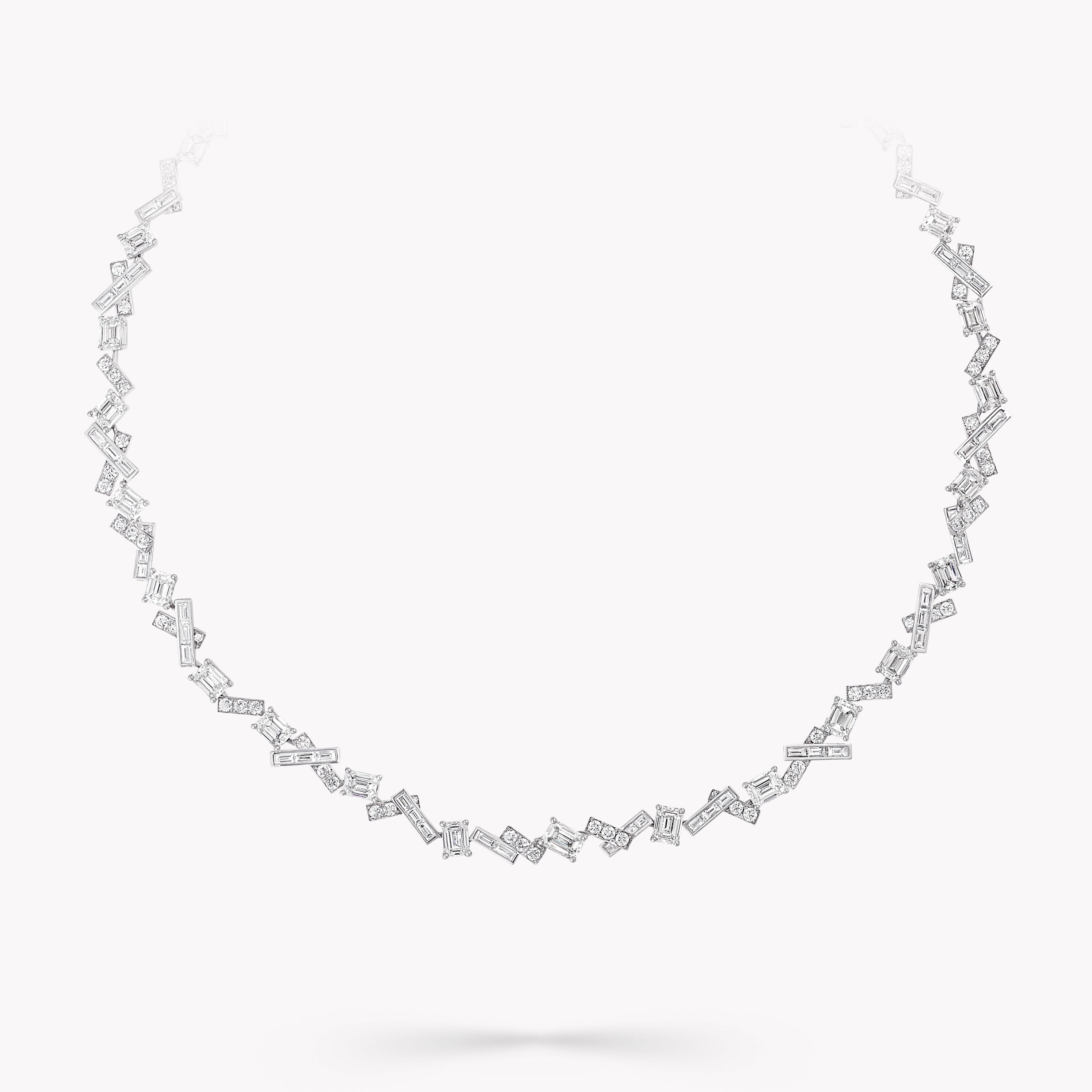 Carave Paris Geometric Emerald Cut Diamond Necklace