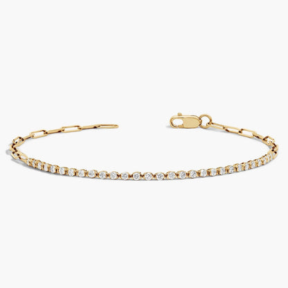 Carave Paris Classic Round Diamond Tennis Bracelet