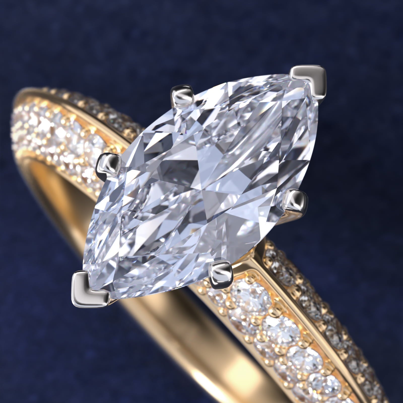 MarquiseCutDiamondSolitaireRinginYellowGoldwithDiamondAccentedBand_2.jpg