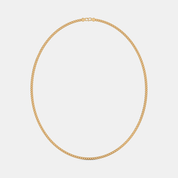 Men’s Classic Cuban Gold Chain Necklace Bold Solid Finish Design