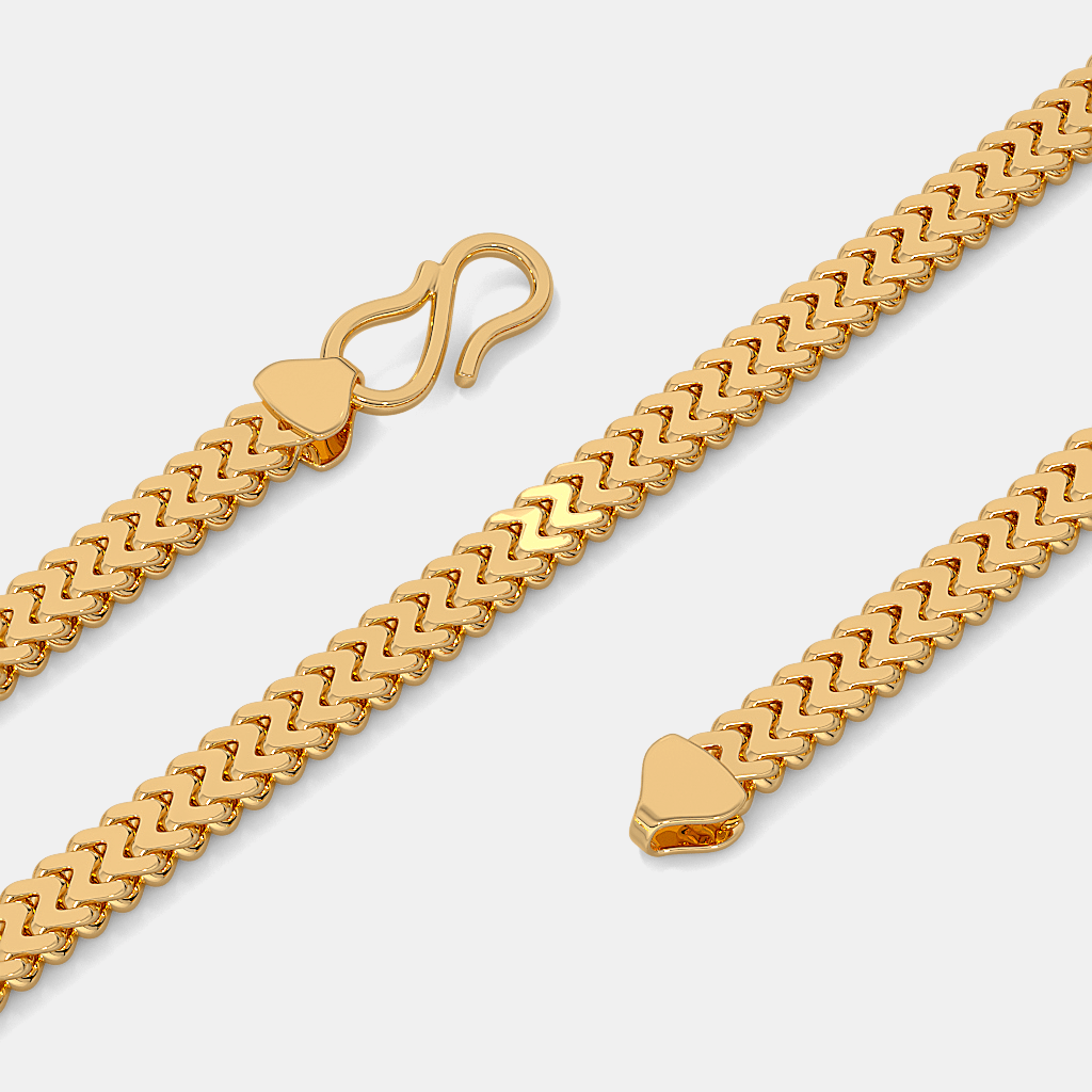 Men’s Classic Cuban Gold Chain Necklace Sleek Solid Finish Design