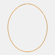 Men’s Classic Cuban Gold Chain Necklace Sleek Solid Finish Design