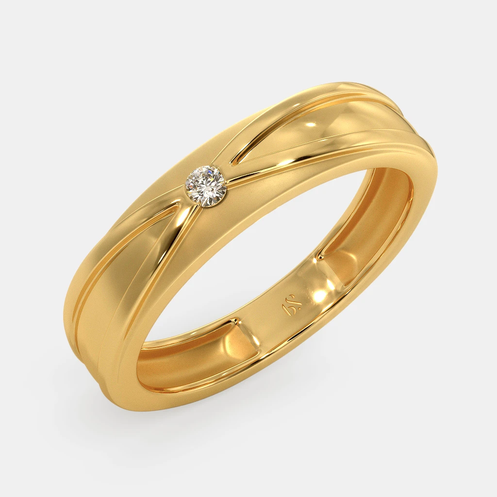 Men’s Classic Yellow Gold Plain Band Ring