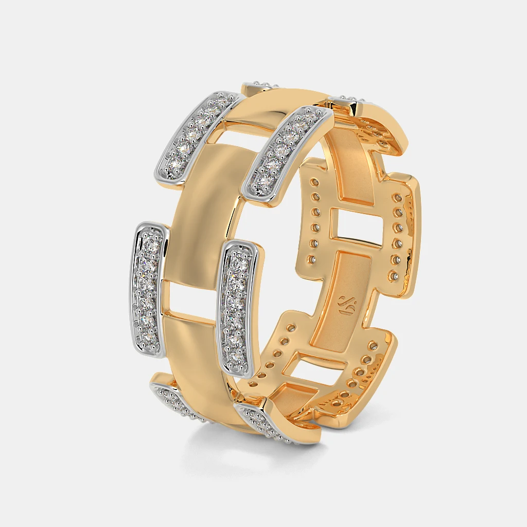 Carave Paris Pavé Link Statement Ring