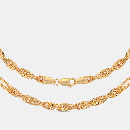 Carave Paris Twisted Rope Link Chain Necklace