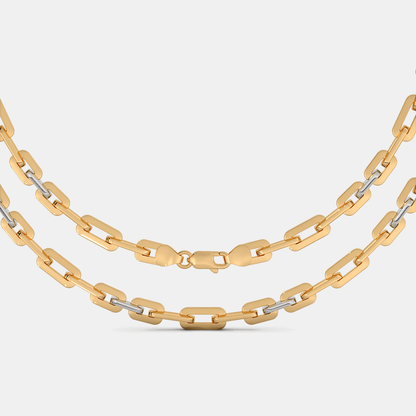 Carave Paris Two Tone Paperclip Chain Necklace