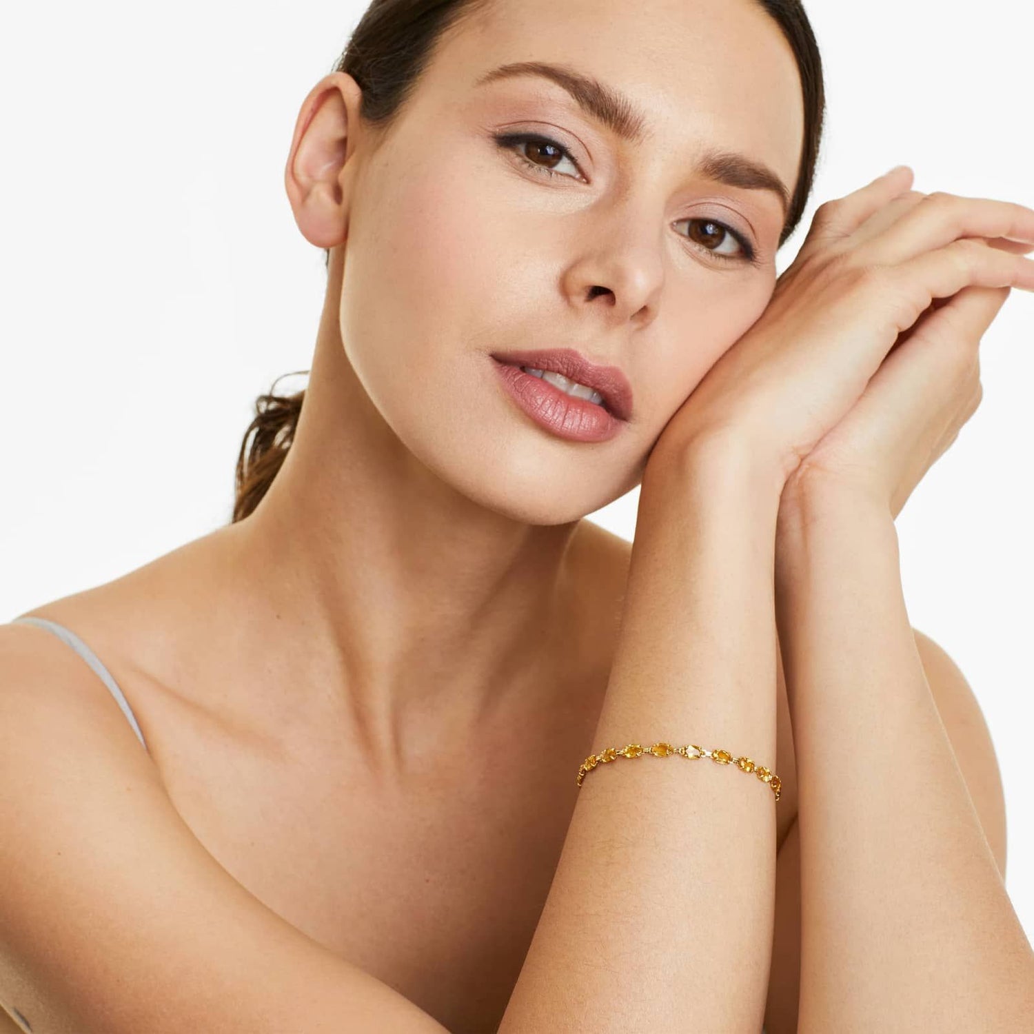 Carave Paris Oval Citrine Tennis Bracelet