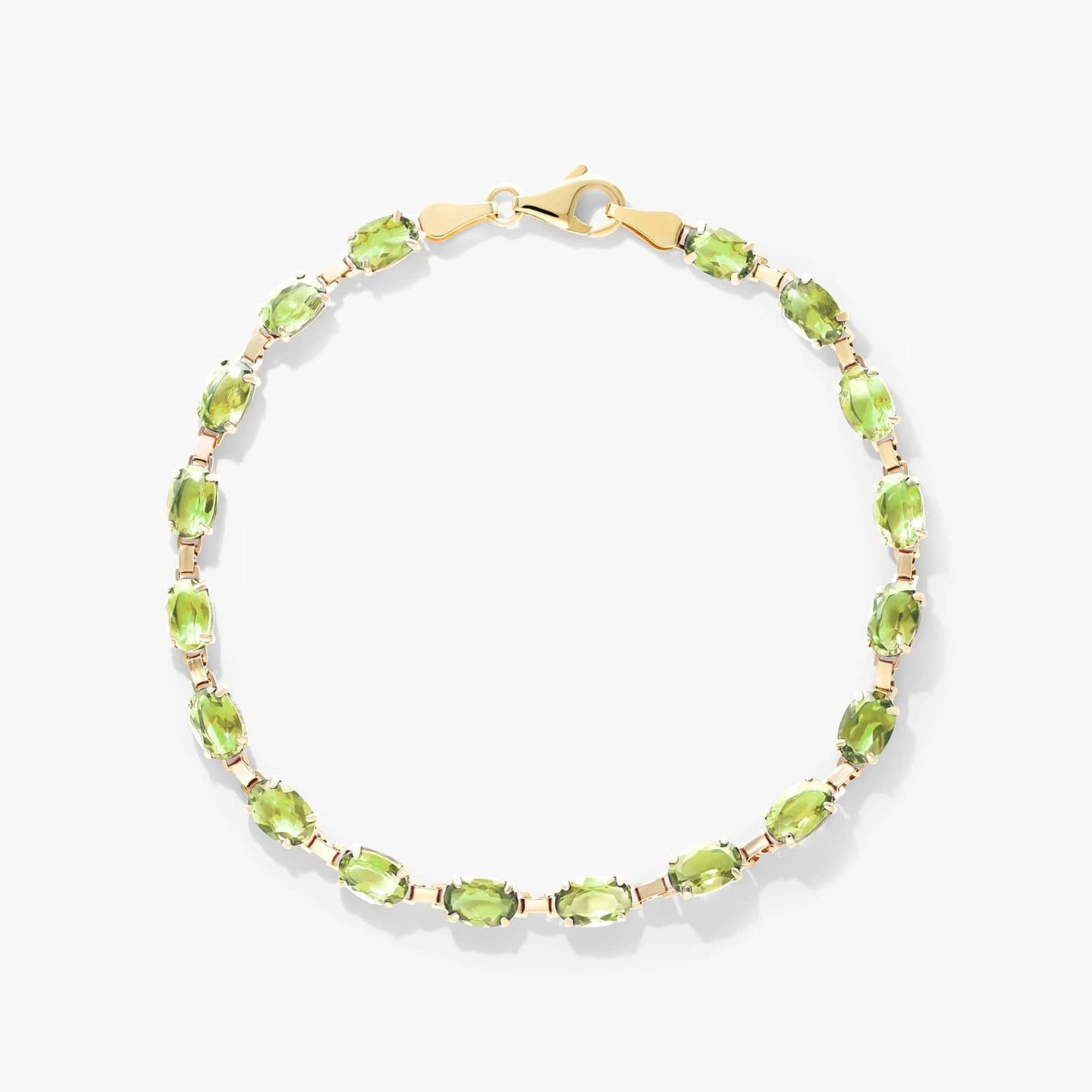Carave Paris Oval Peridot Tennis Bracelet