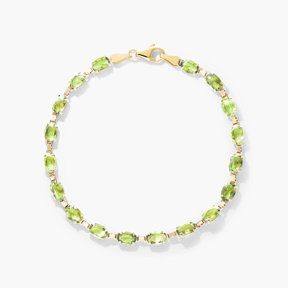Carave Paris Oval Peridot Tennis Bracelet