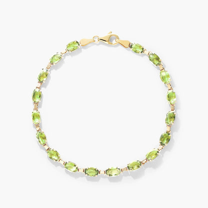 Carave Paris Oval Peridot Tennis Bracelet